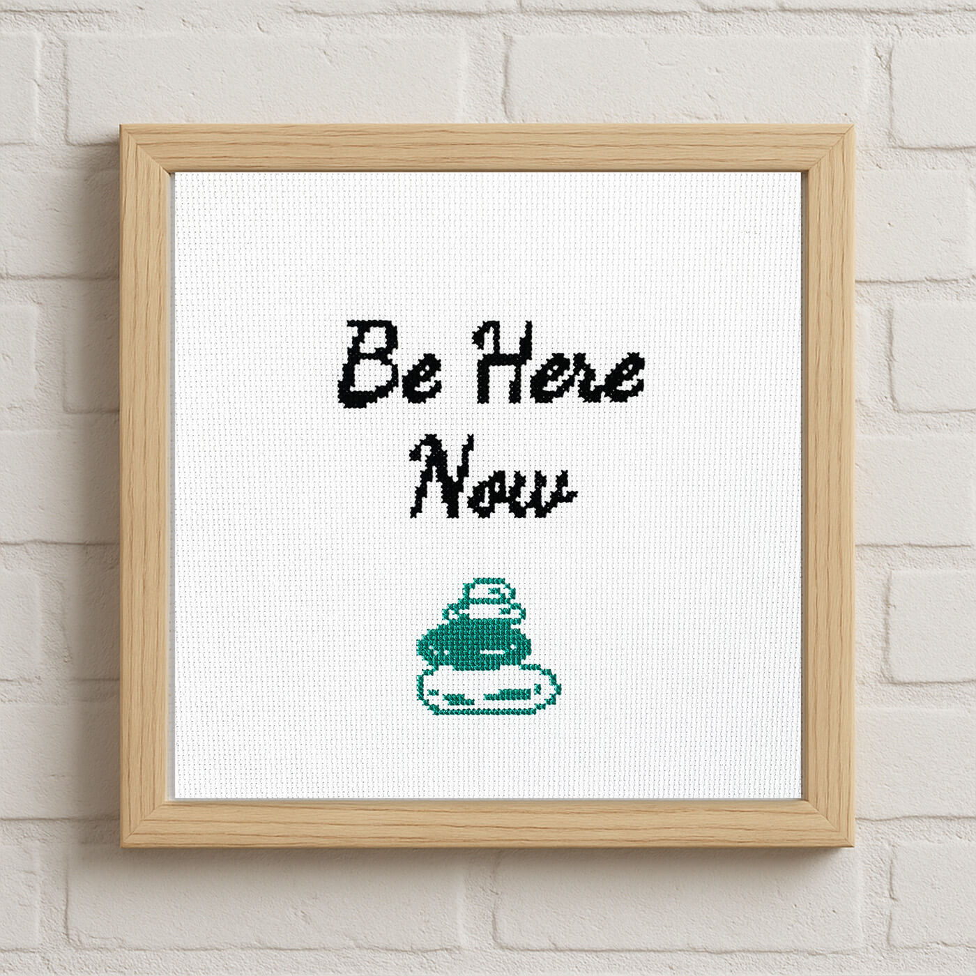 Be Here Now - Counted Cross Stitch Kit