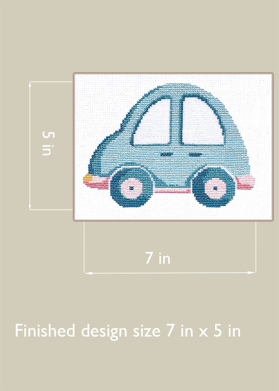 Bug Car - Counted Cross Stitch Kit