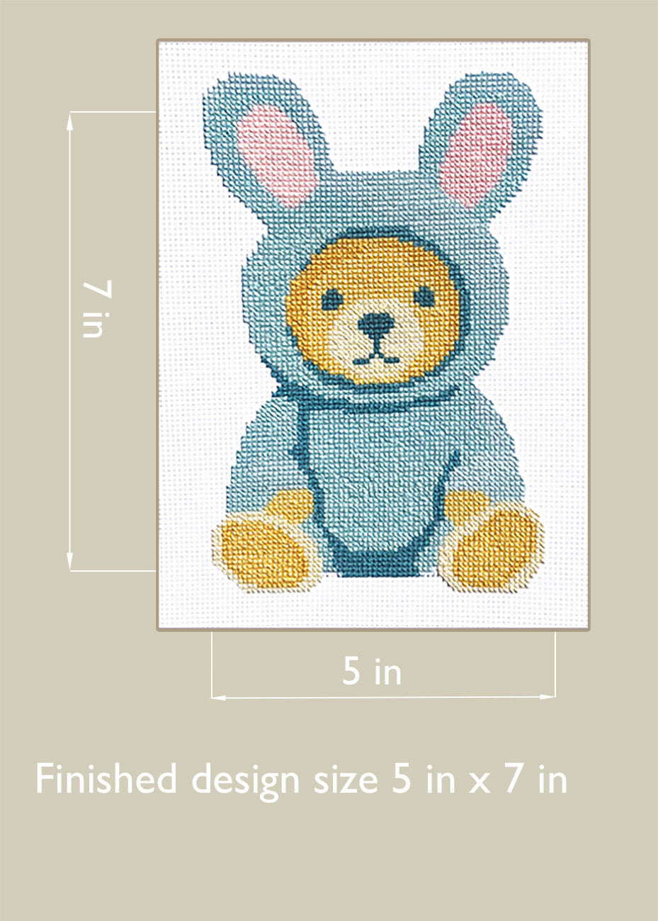 Bunny Bear - Counted Cross Stitch Kit