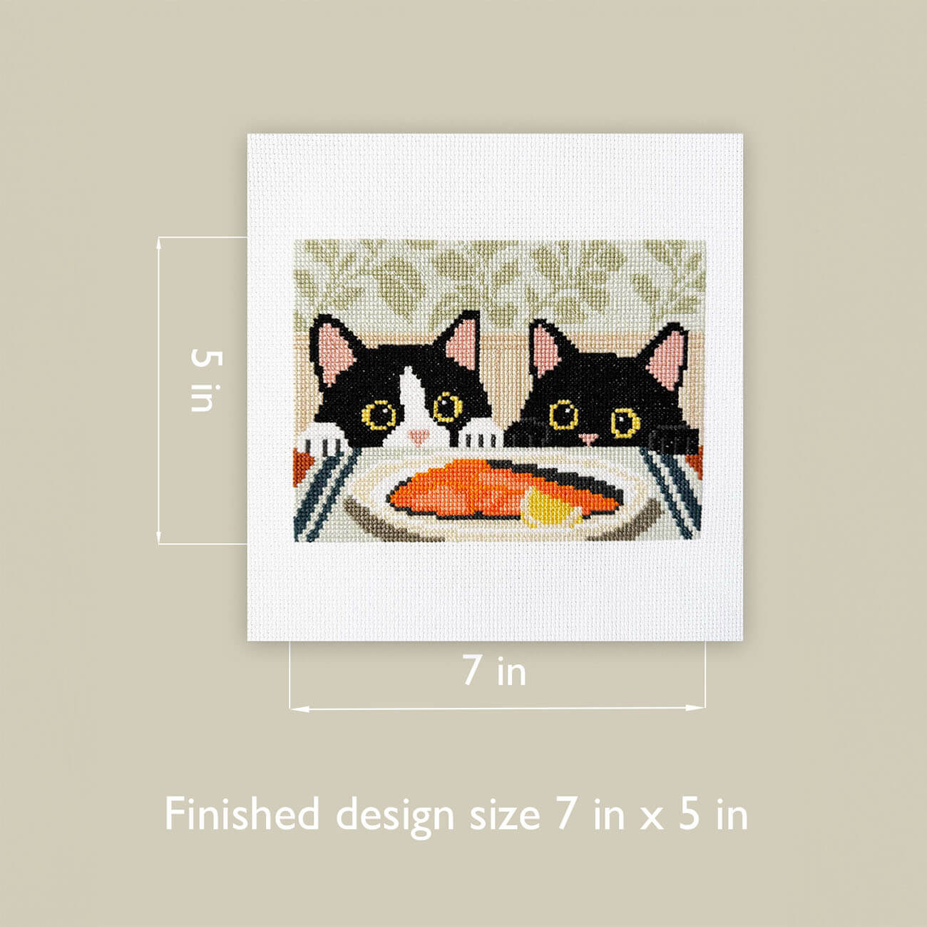 Dinner Inspectors Counted Cross Stitch Kit