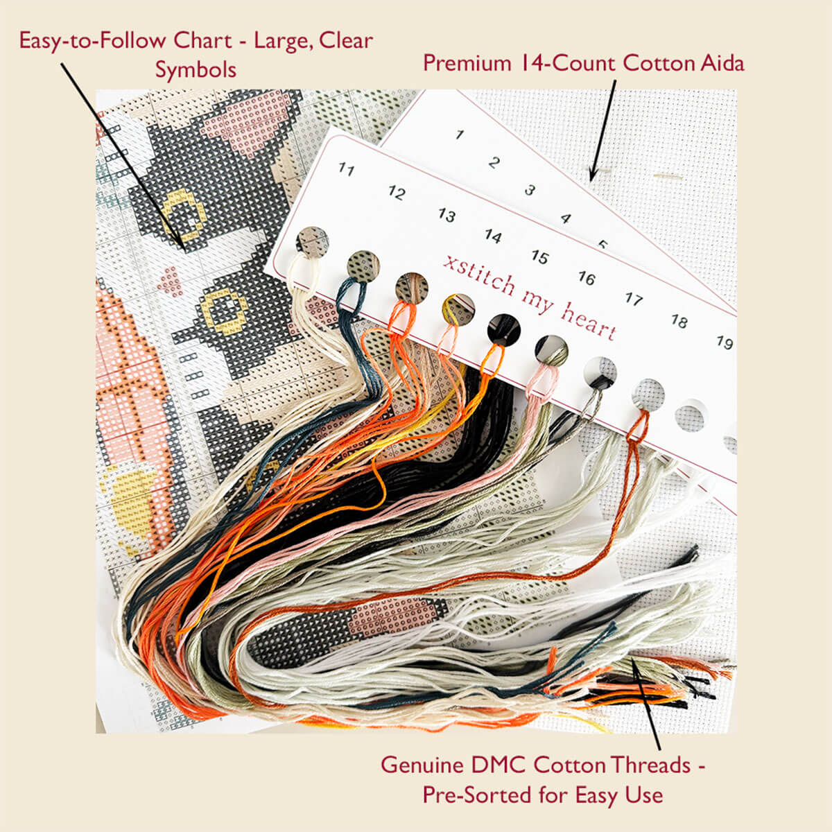 Dinner Inspectors Counted Cross Stitch Kit