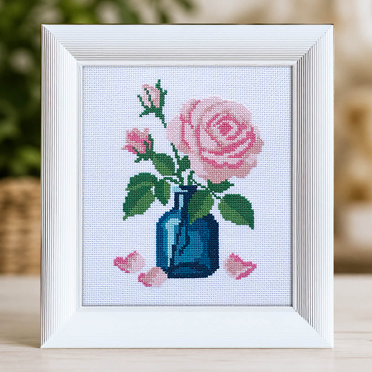English Rose Counted Cross Stitch Kit