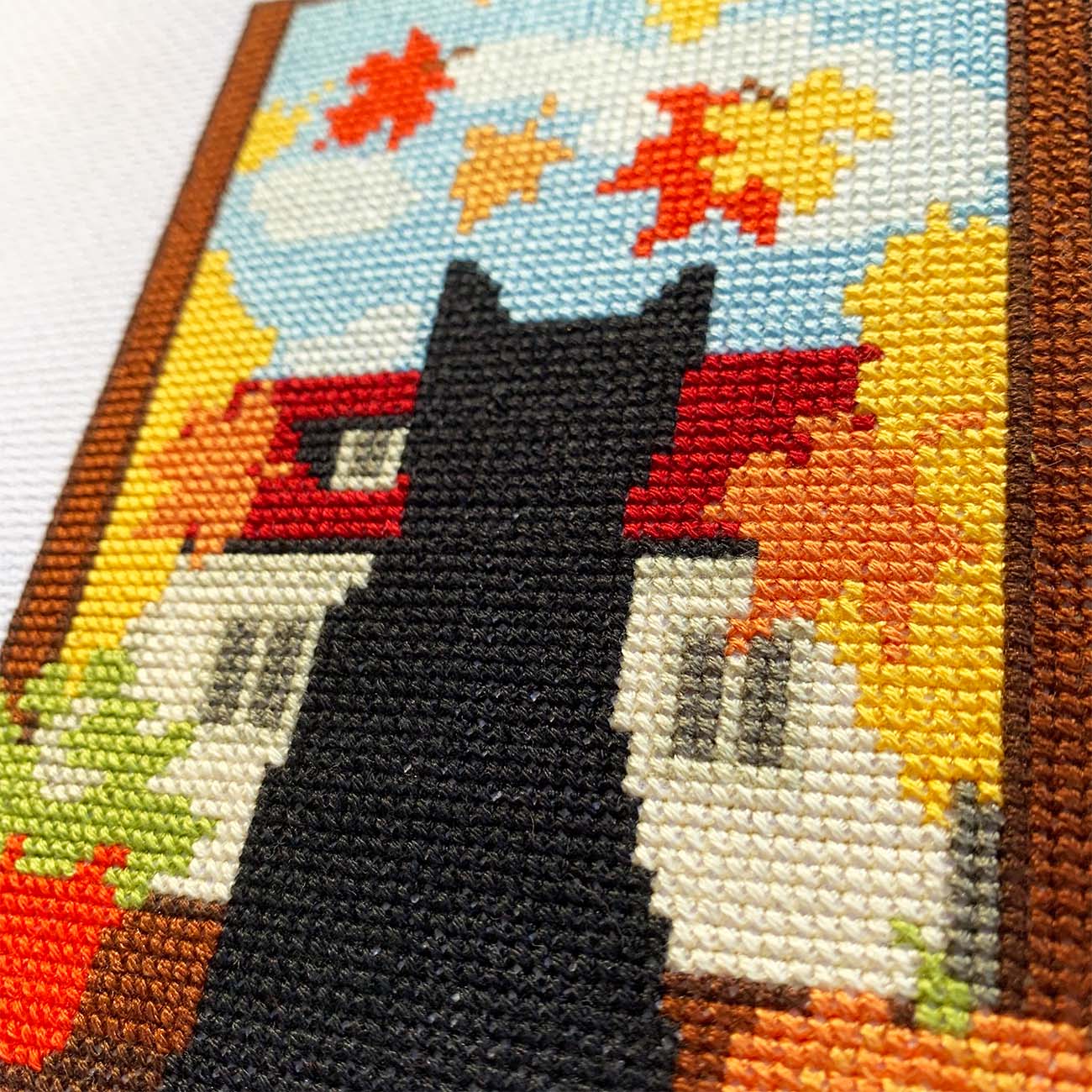 Fall Cat - Counted Cross Stitch Kit