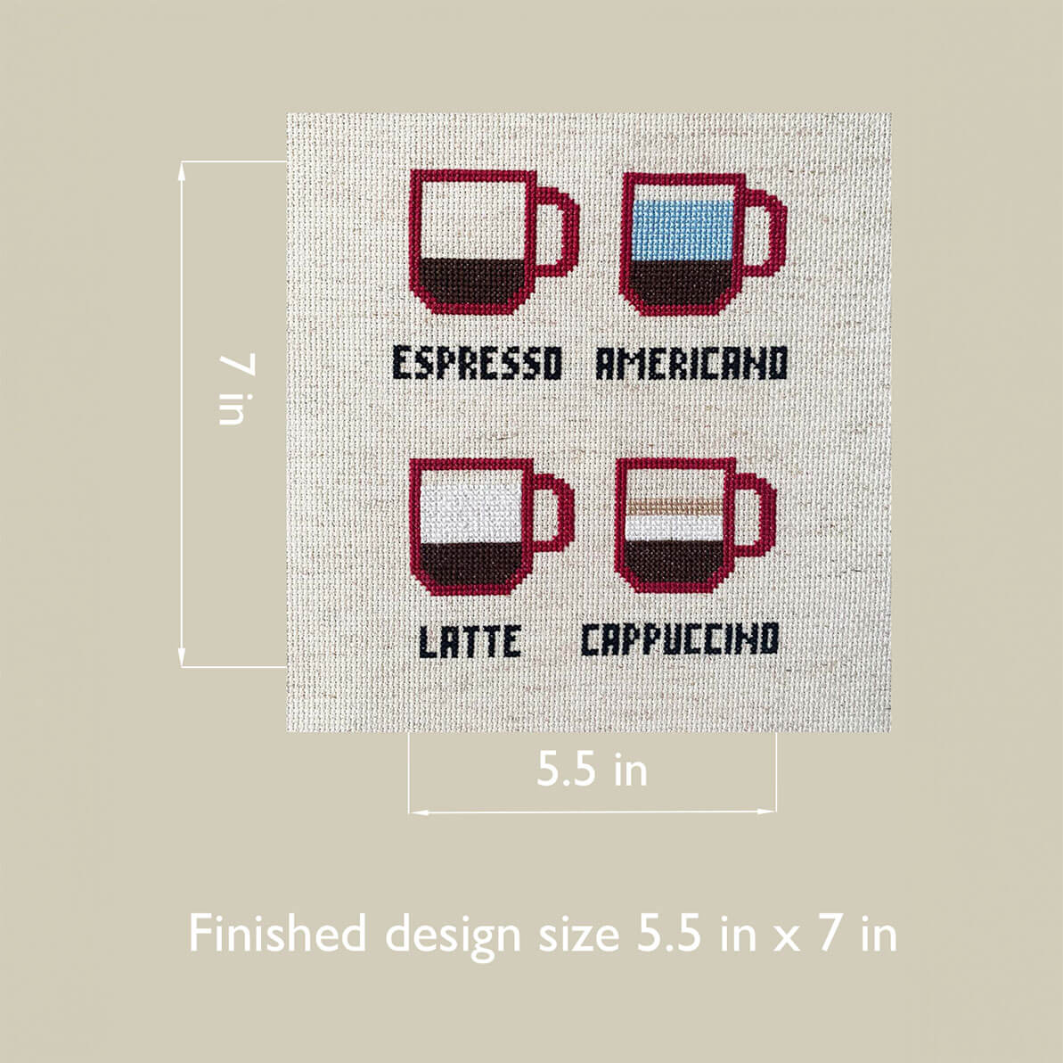 Favorite Coffee - Counted Cross Stitch Kit