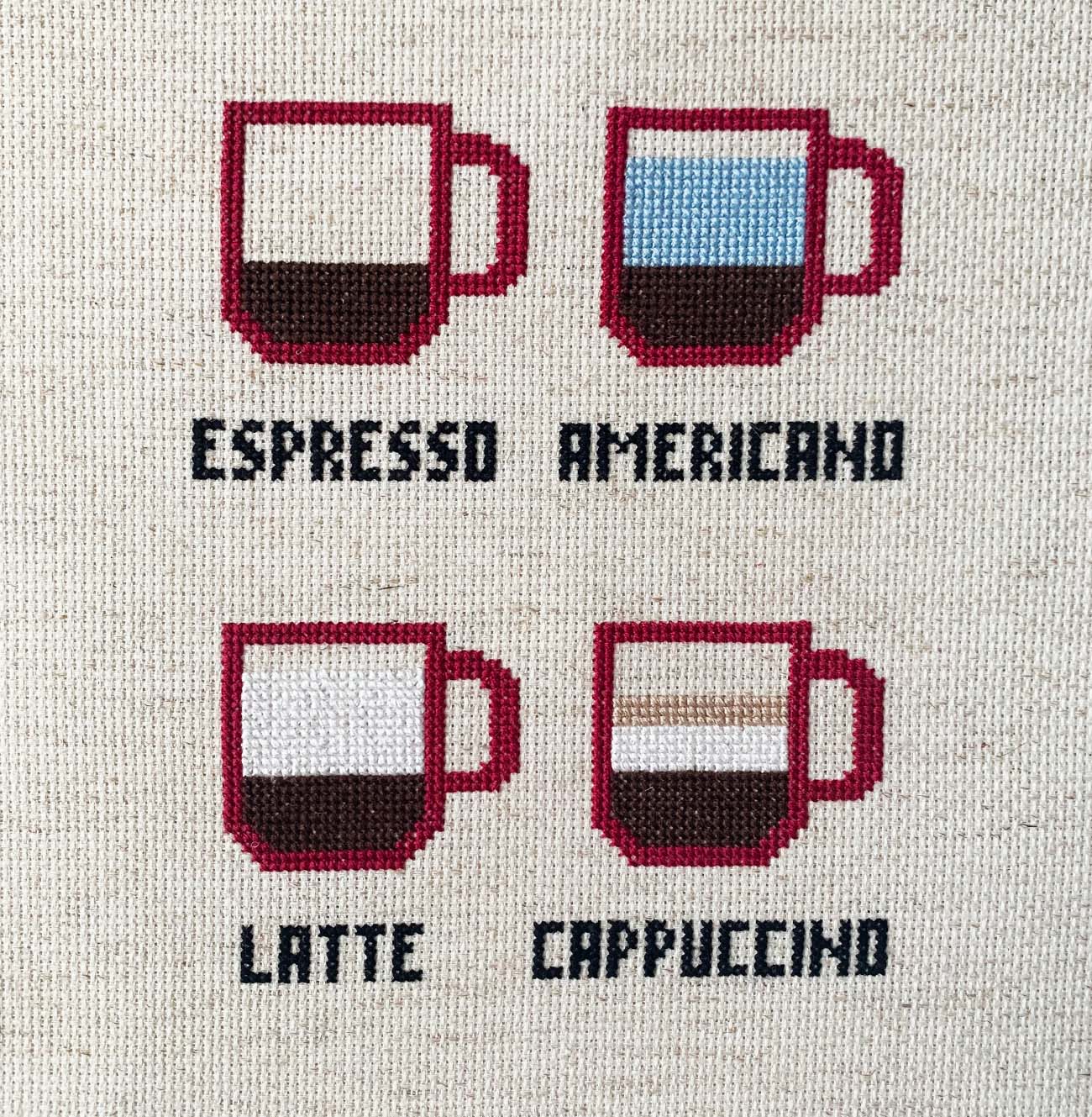 Favorite Coffee - Counted Cross Stitch Kit