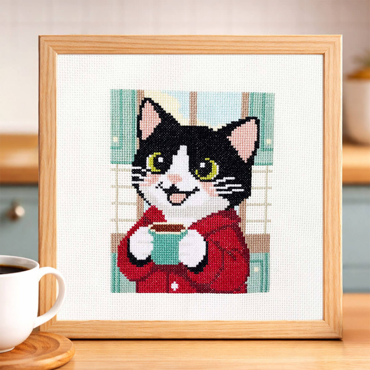 Morning Tuxedo - Counted Cross Stitch Kit
