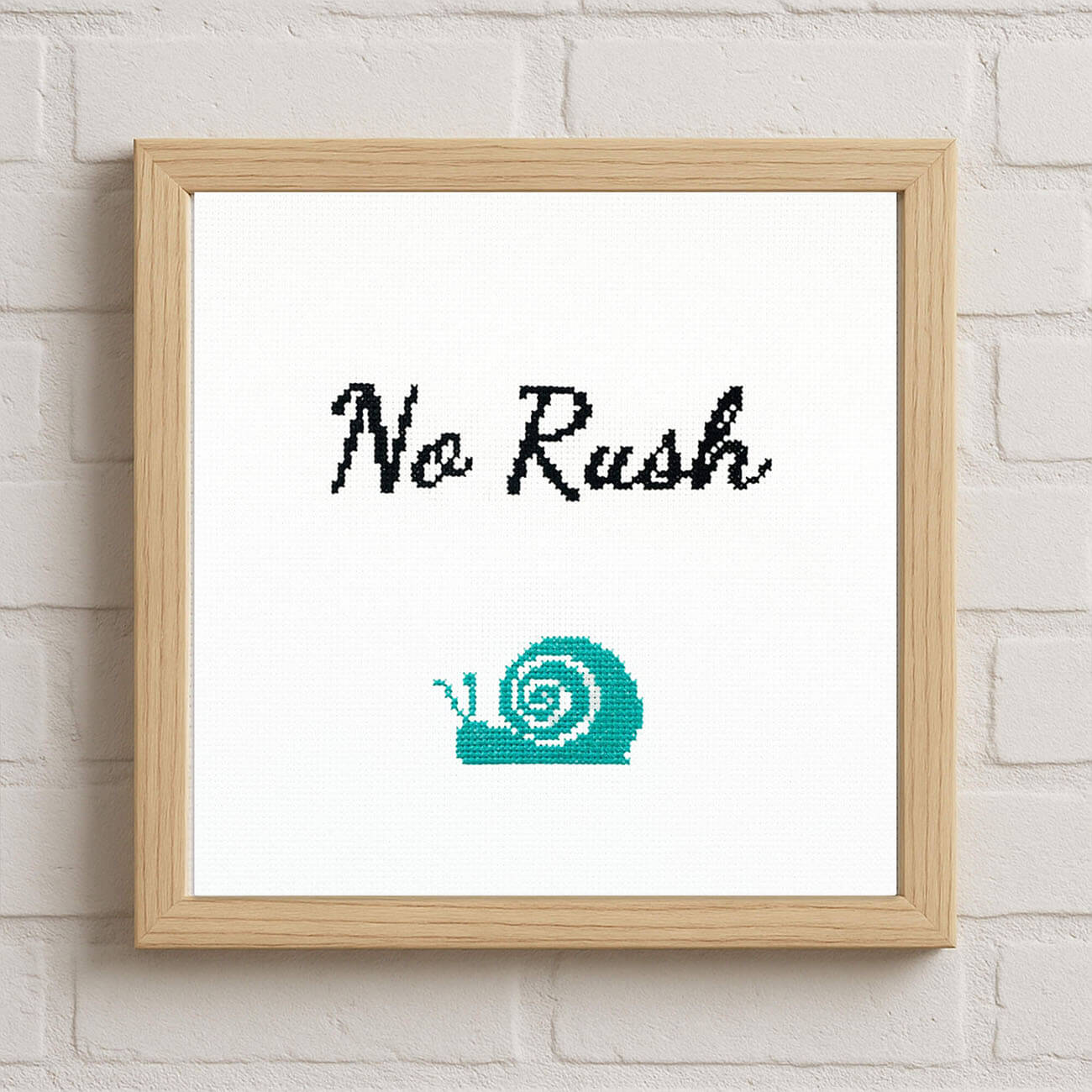 No Rush - Counted Cross Stitch Kit