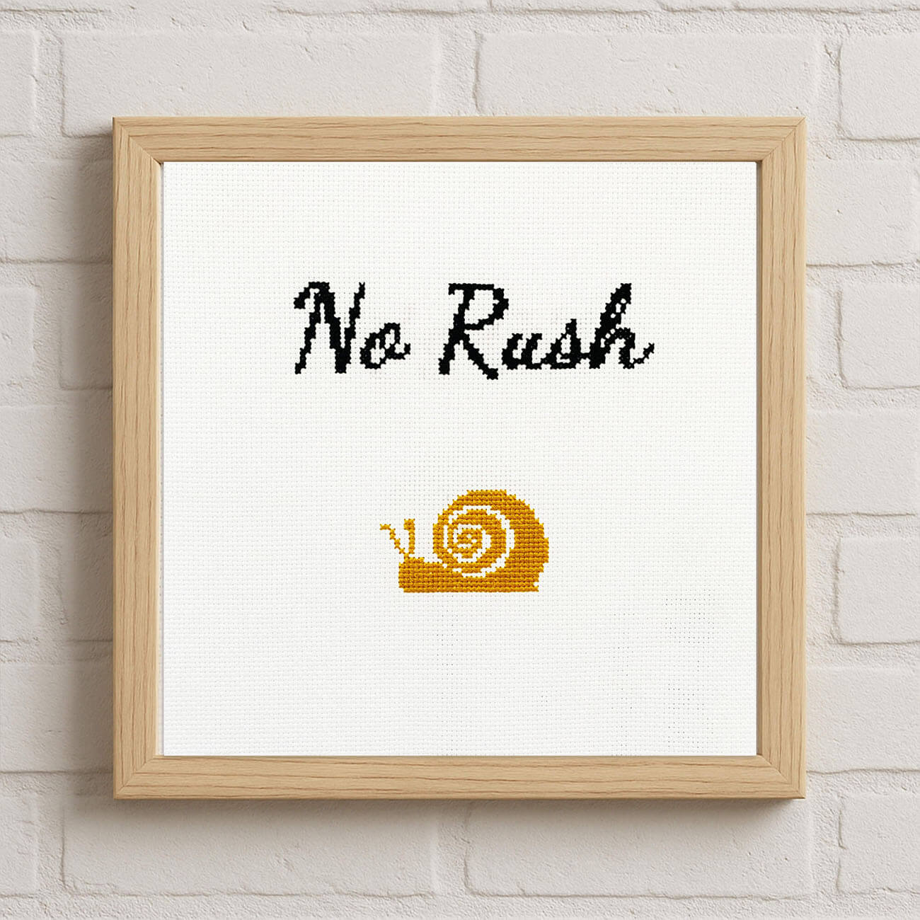 No Rush - Counted Cross Stitch Kit