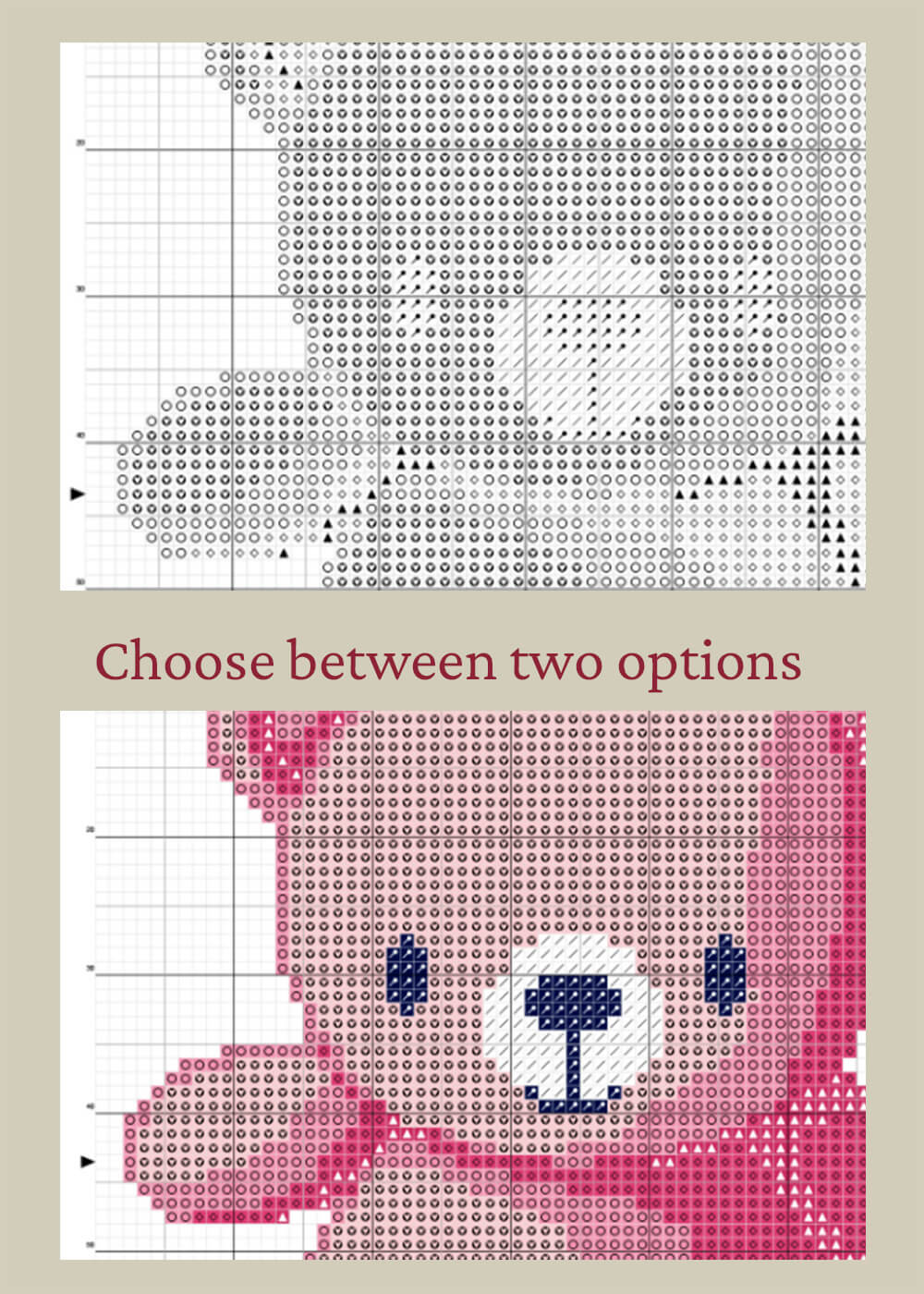 Pink Bear - Counted Cross Stitch Kit