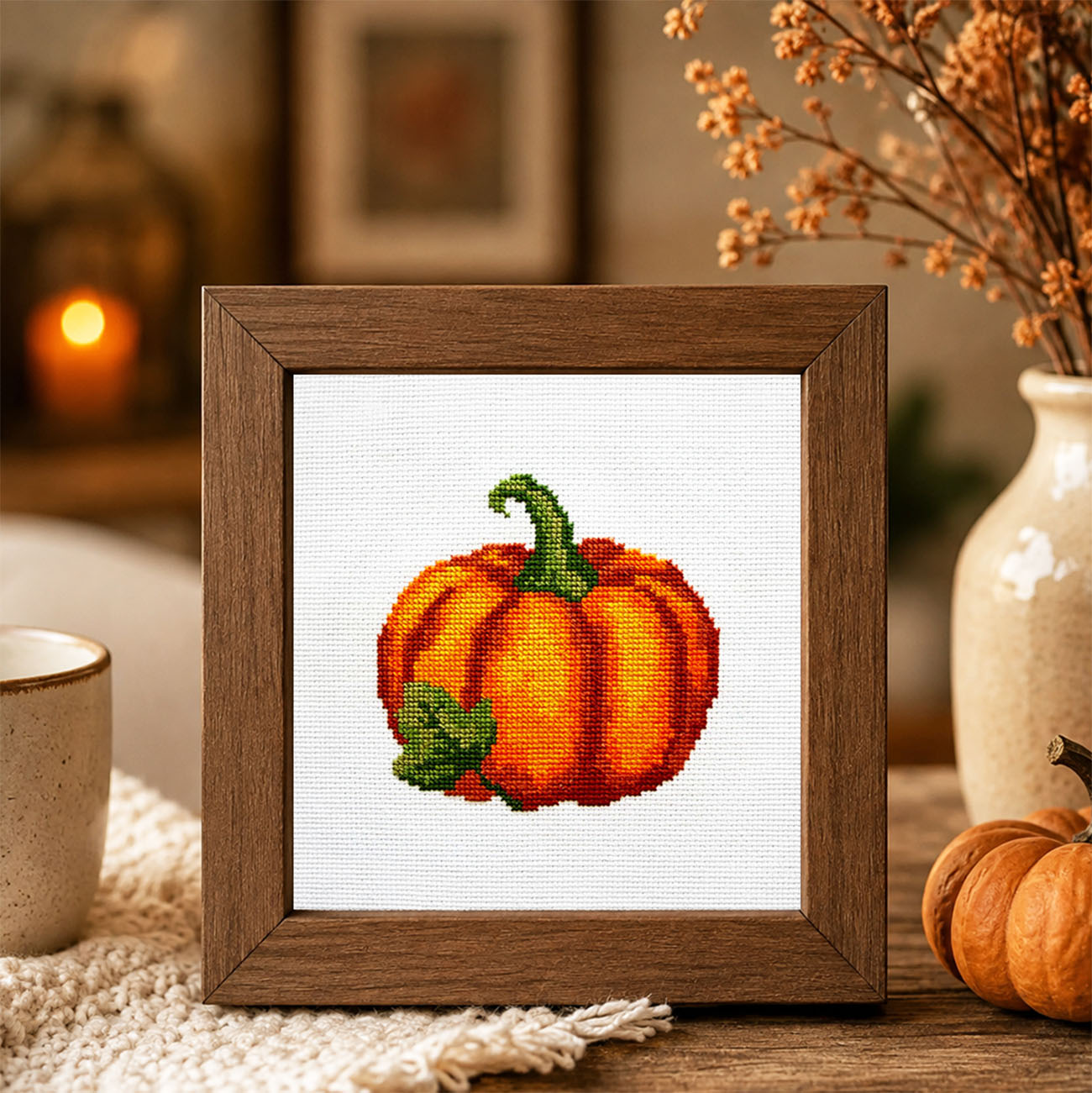 Pumpkin Counted Cross Stitch Kit