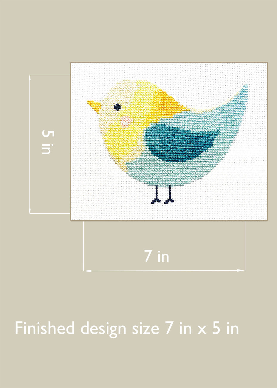 Shy Bird - Counted Cross Stitch Kit