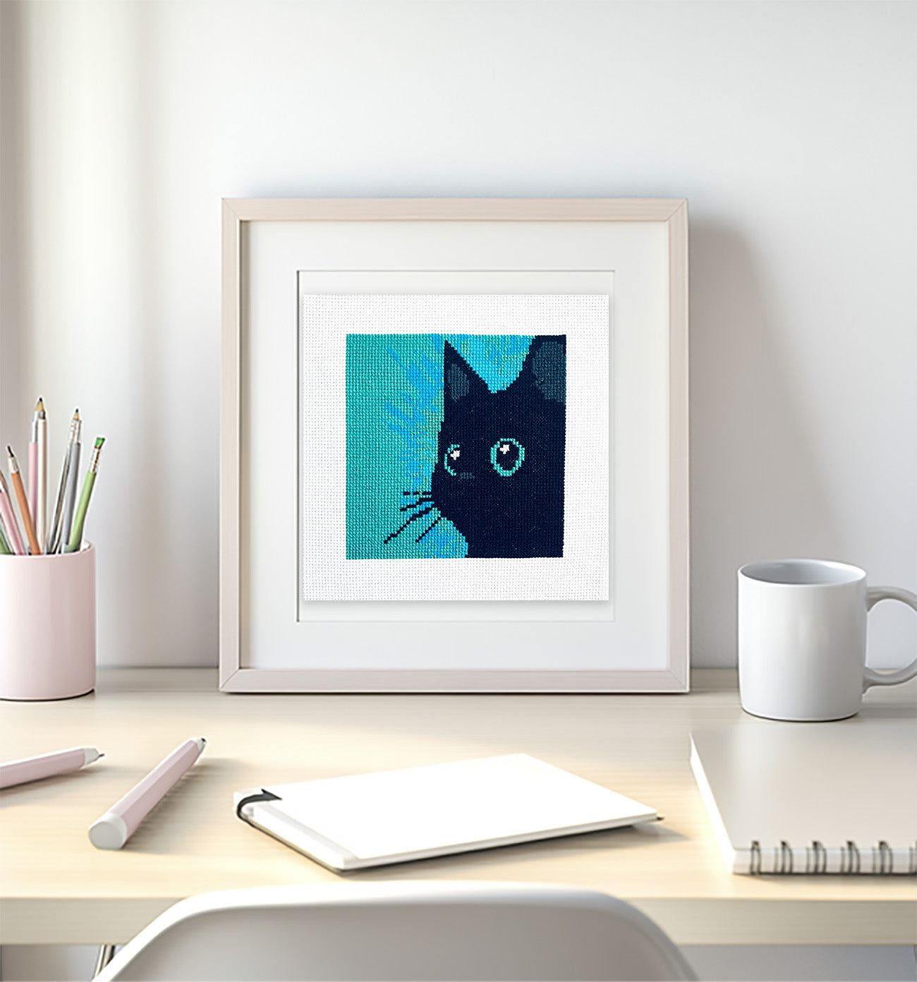 Sneaky Cat - Counted Cross Stitch Kit