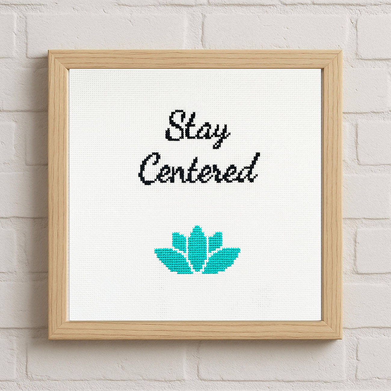 Stay Centered - Counted Cross Stitch Kit