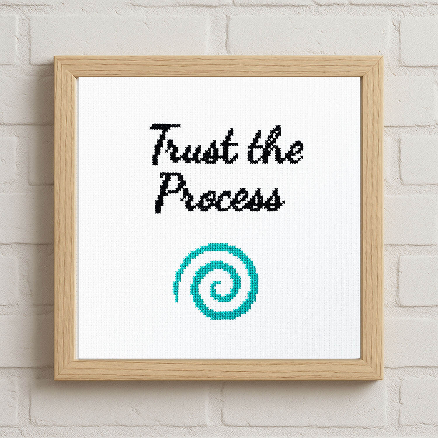 Trust the Process - Counted Cross Stitch Kit