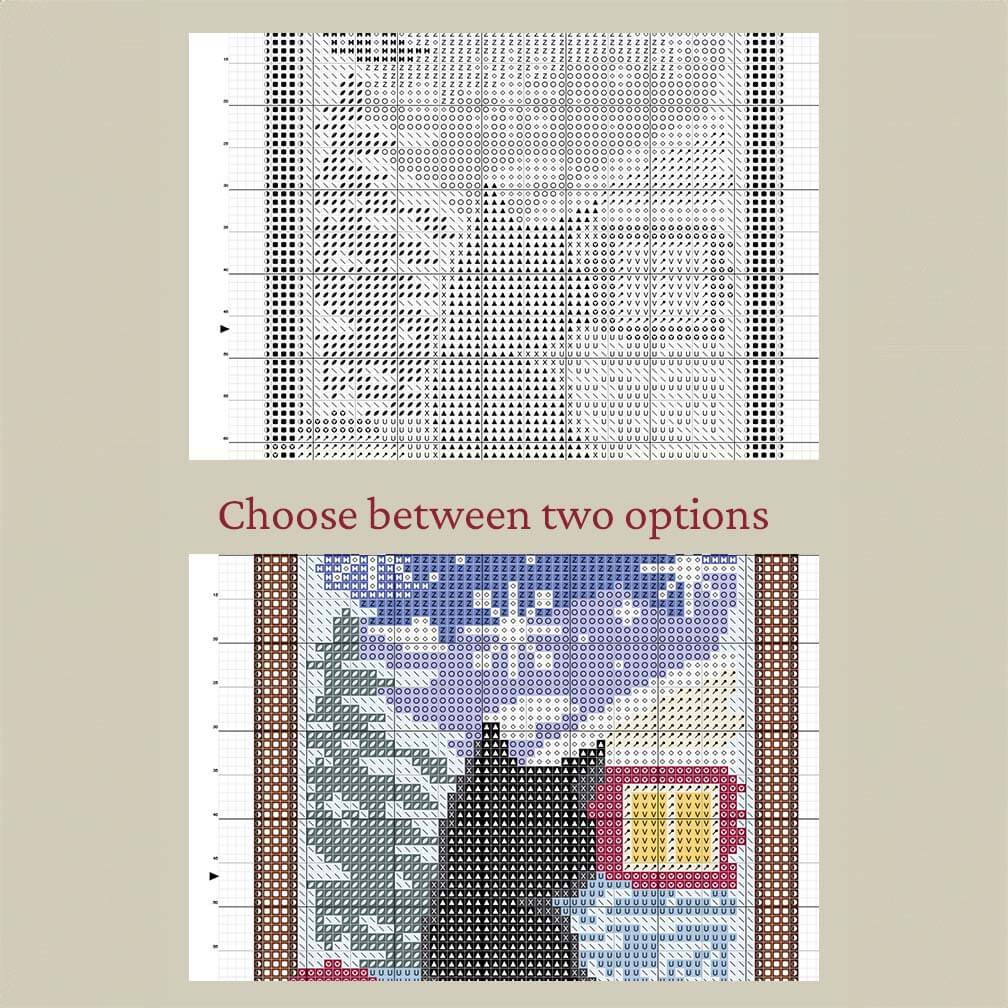 Winter Cat - Counted Cross Stitch Kit
