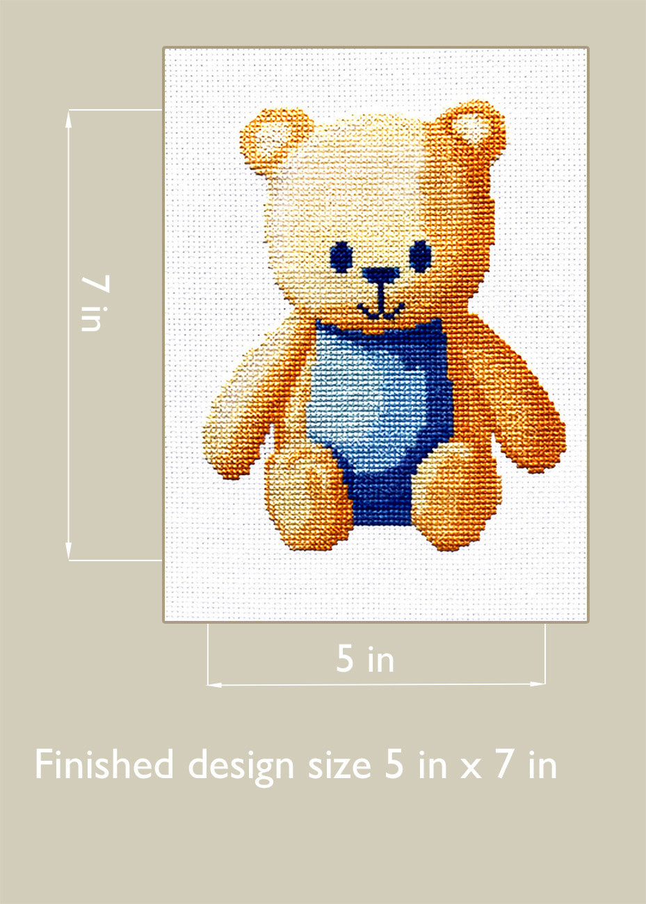 Yellow Bear - Counted Cross Stitch Kit