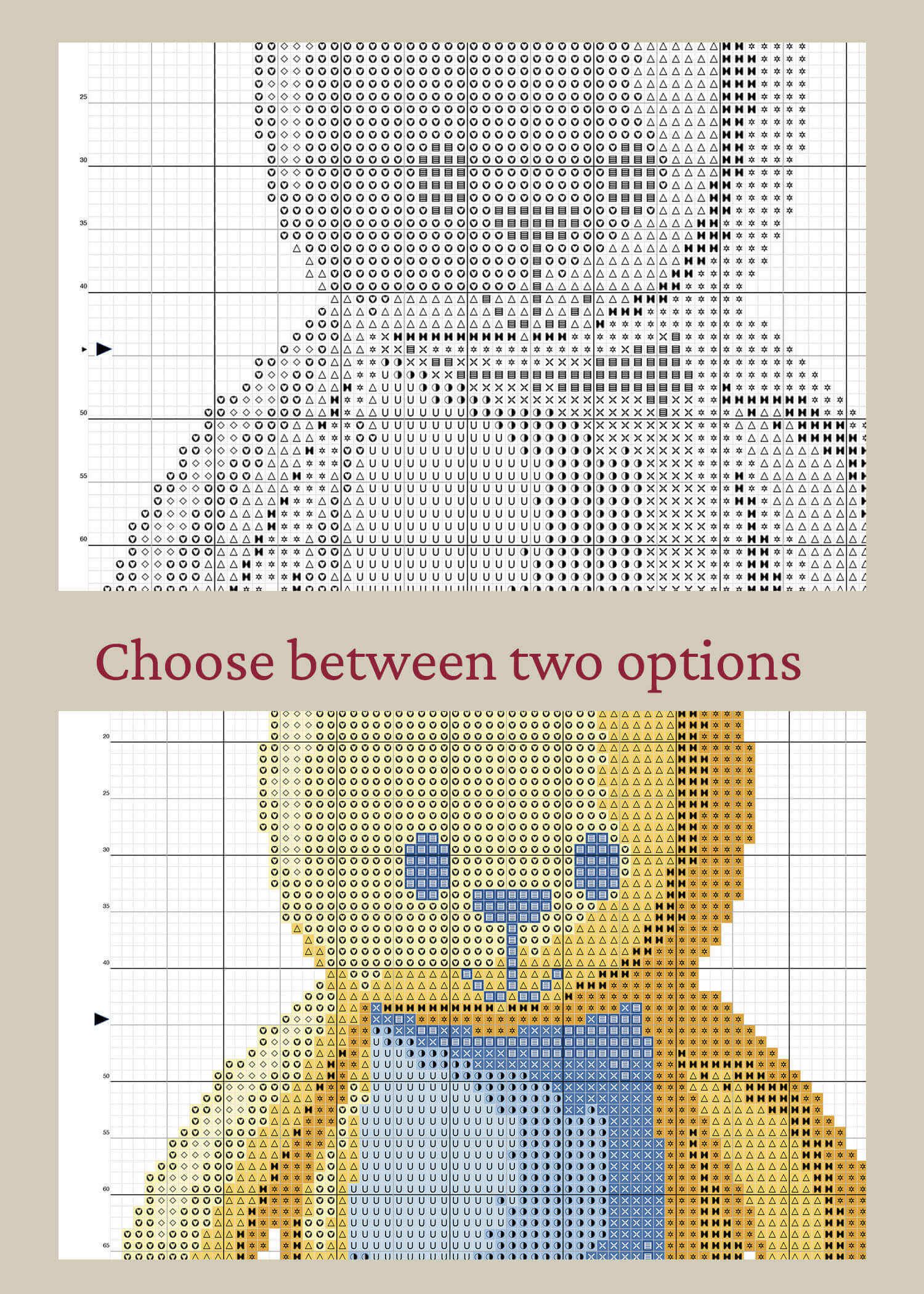 Yellow Bear - Counted Cross Stitch Kit