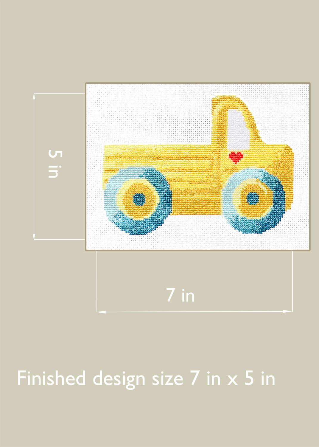 Yellow Truck - Counted Cross Stitch Kit