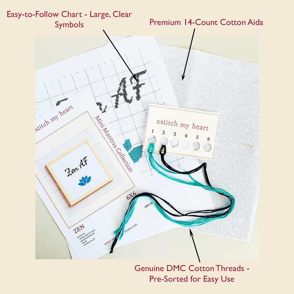 Zen - Counted Cross Stitch Kit