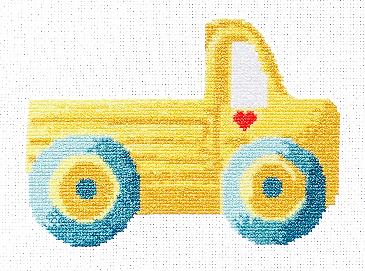 Yellow Truck - Counted Cross Stitch Kit