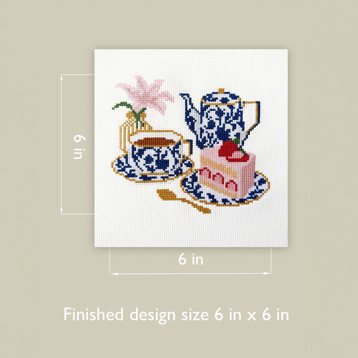 Afternoon Tea Counted Cross Stitch Kit