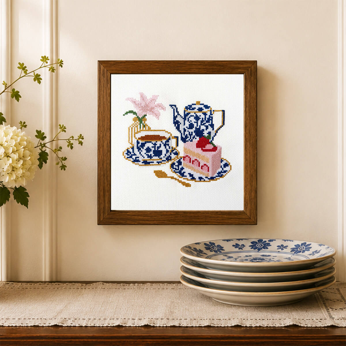 Afternoon Tea Counted Cross Stitch Kit