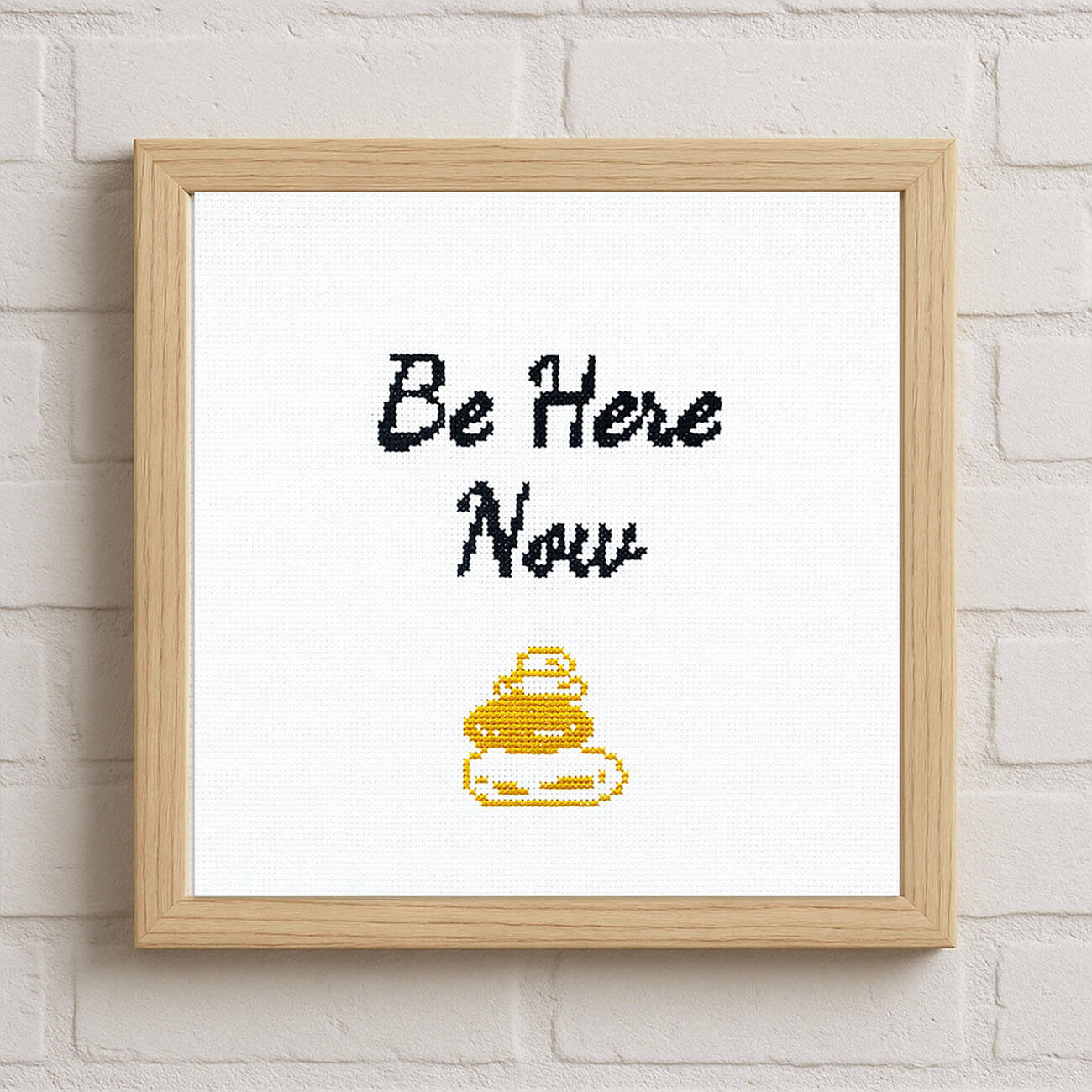 Be Here Now - Counted Cross Stitch Kit