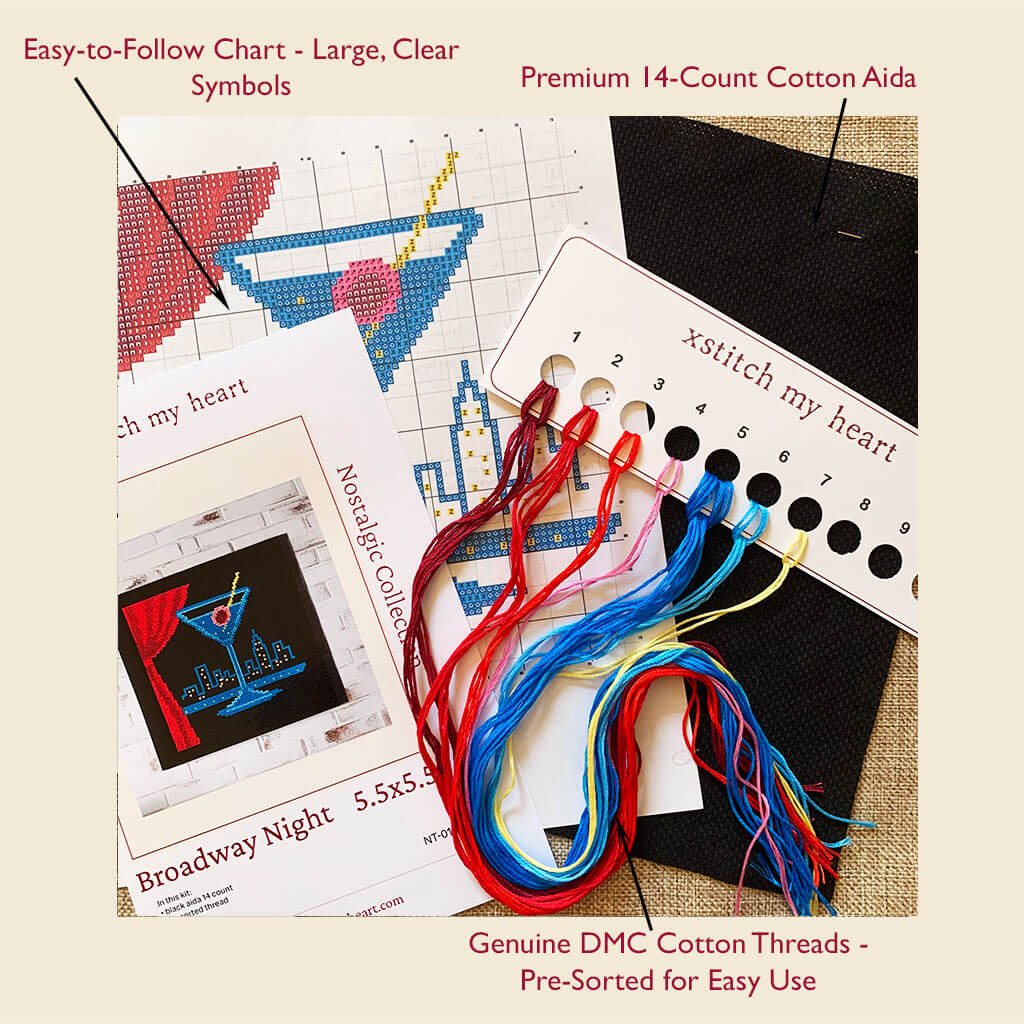 Broadway Night Counted Cross Stitch Kit