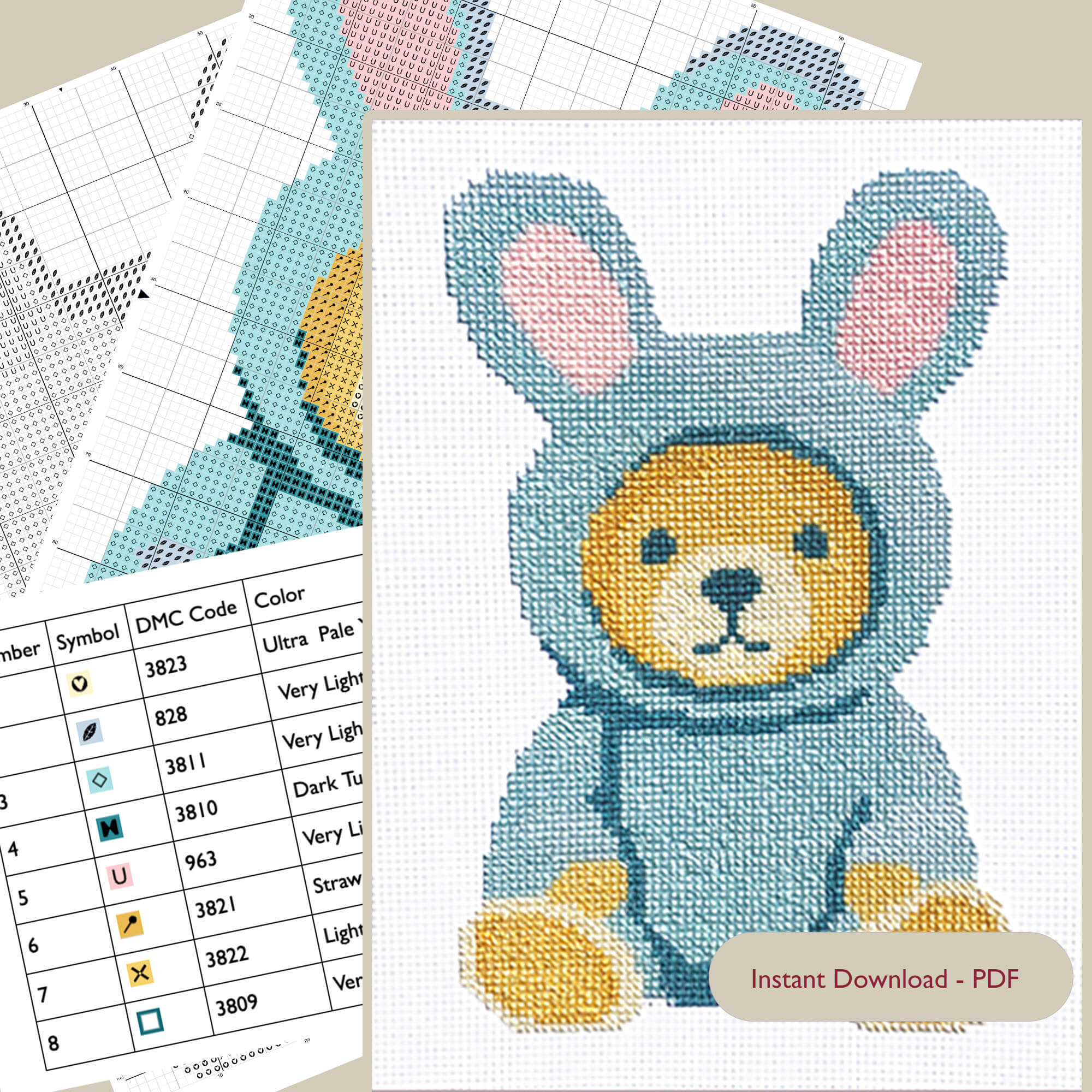Bunny Bear - Digital Chart