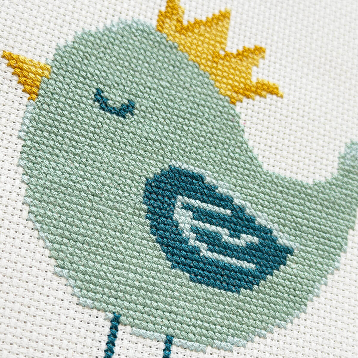 Crown Bird - Counted Cross Stitch Kit