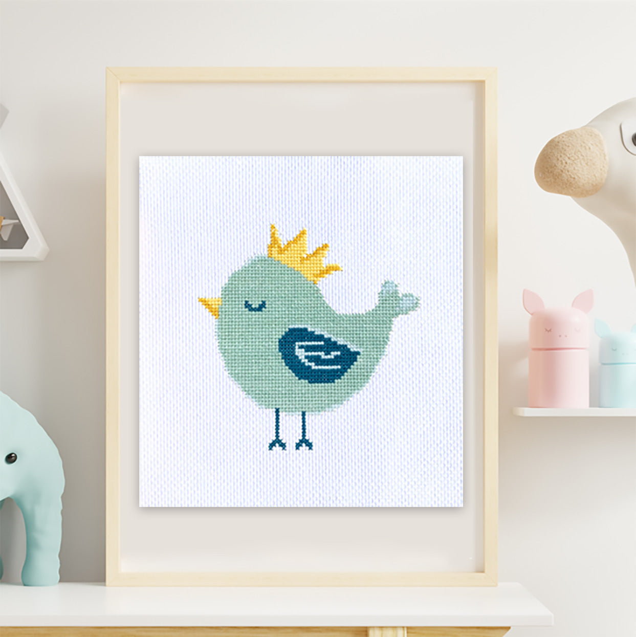 Crown Bird - Counted Cross Stitch Kit
