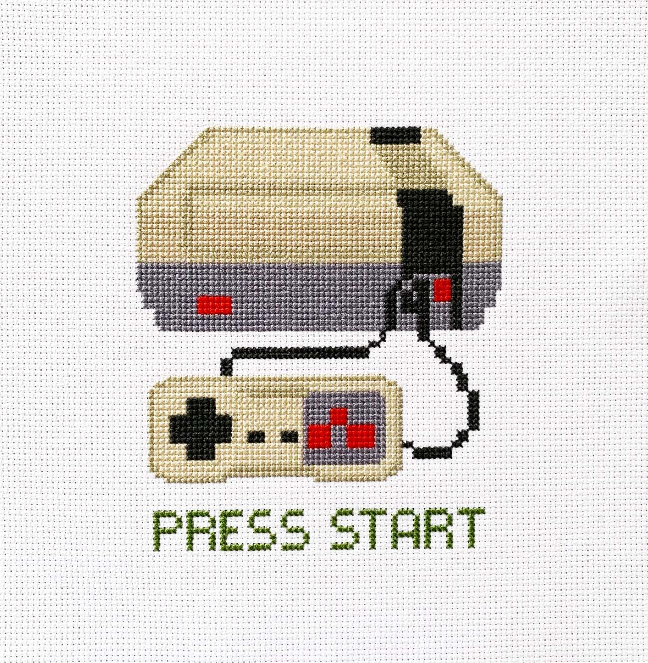 Retro Gaming Console -  Counted Cross Stitch Kit