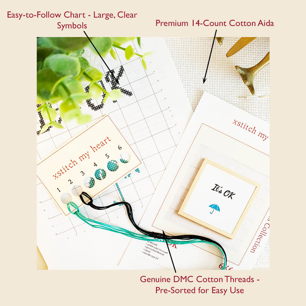 It's OK - Counted Cross Stitch Kit