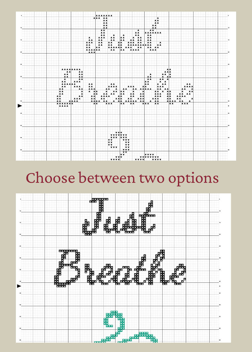 Just Breathe - Counted Cross Stitch Kit