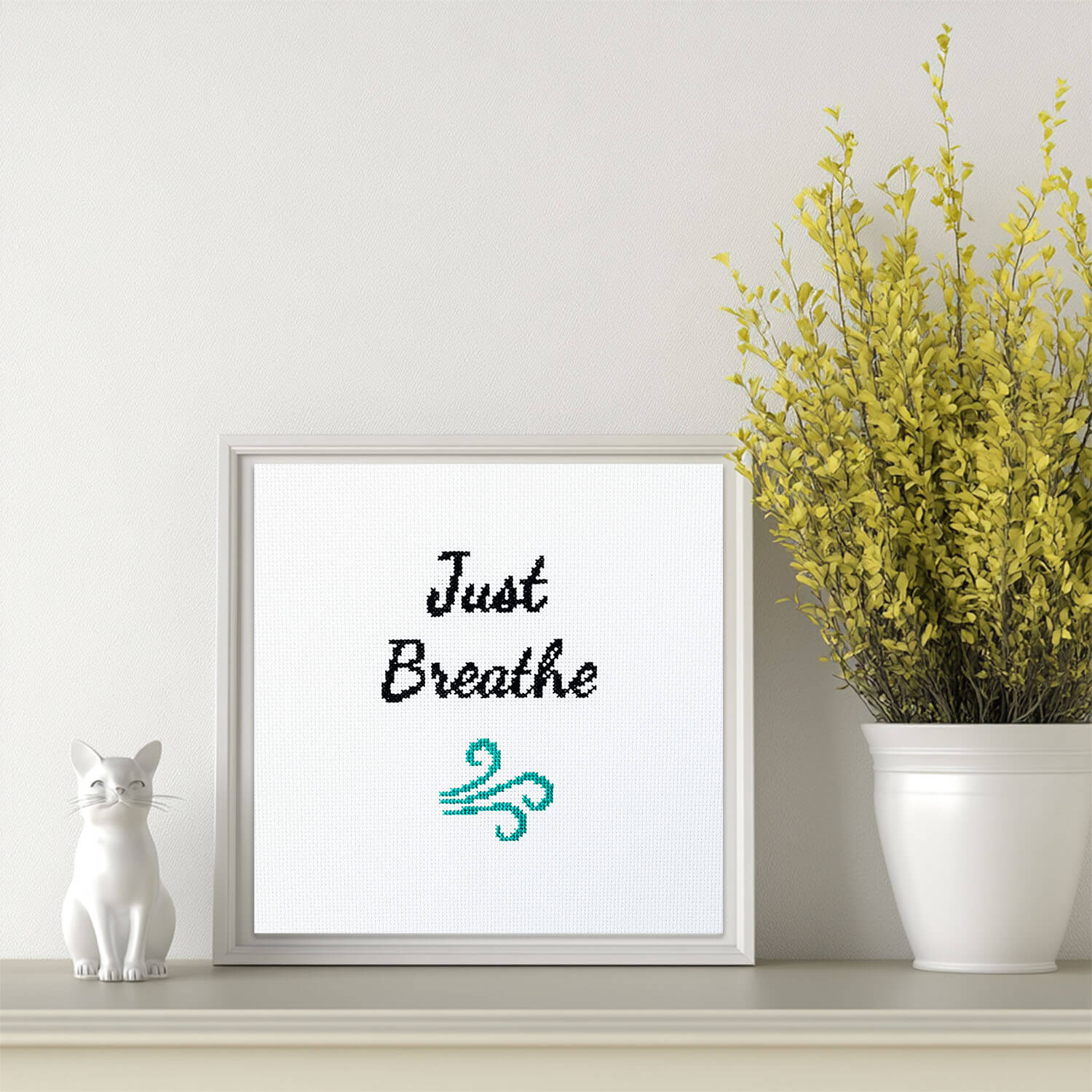 Just Breathe - Counted Cross Stitch Kit