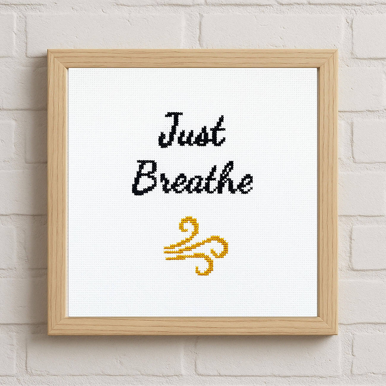 Just Breathe - Counted Cross Stitch Kit