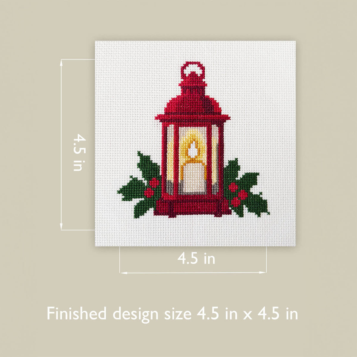 Christmas Lantern Counted Cross Stitch Kit