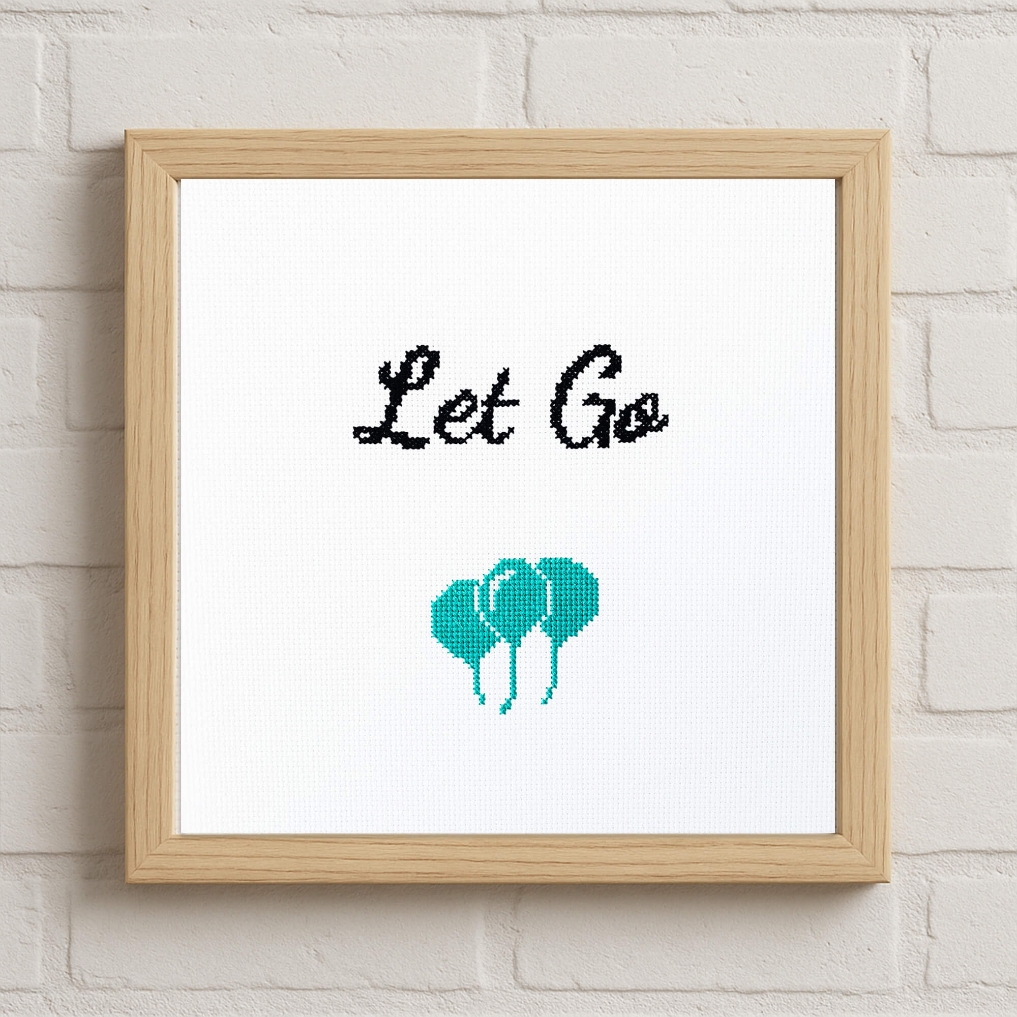 Let Go - Counted Cross Stitch Kit