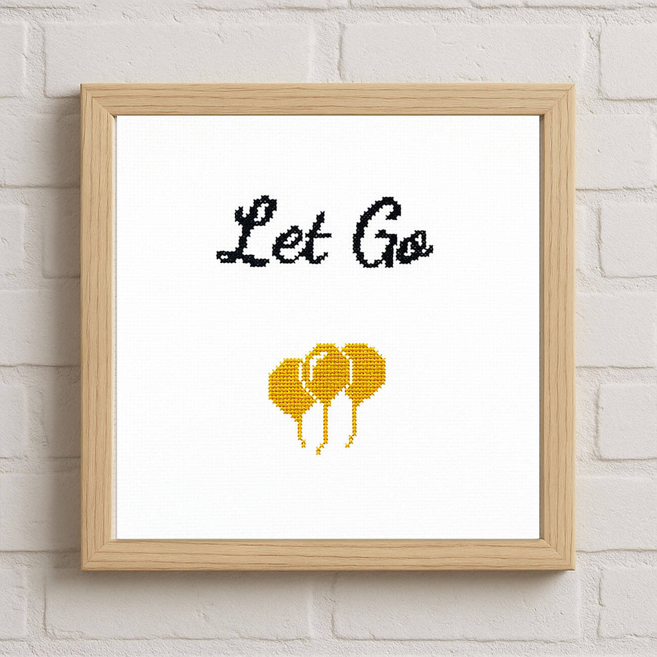 Let Go - Counted Cross Stitch Kit