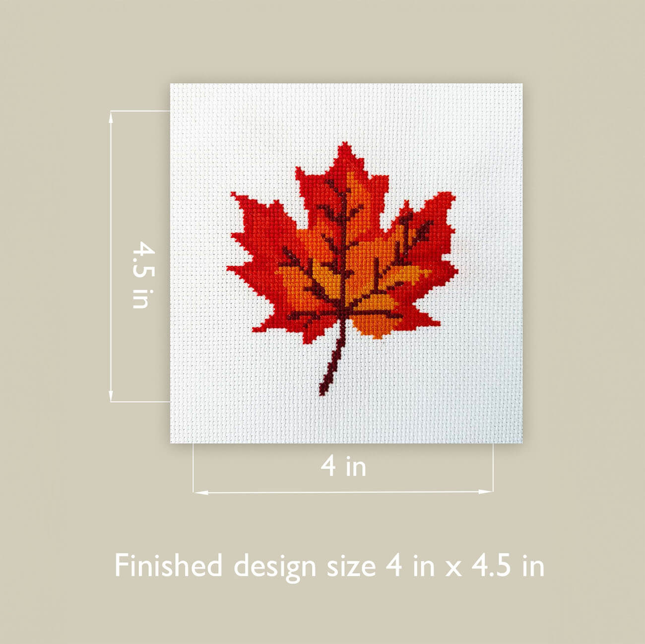 Maple Leaf Counted Cross Stitch Kit