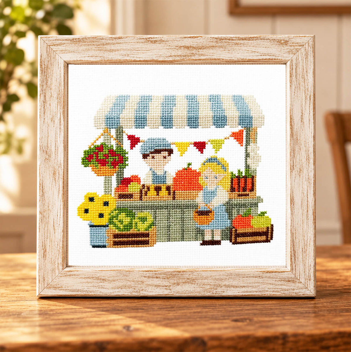 Farmers Market Cross Stitch Kit