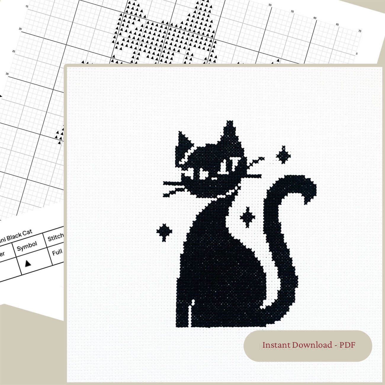 Mini Black Cat - Digital Chart