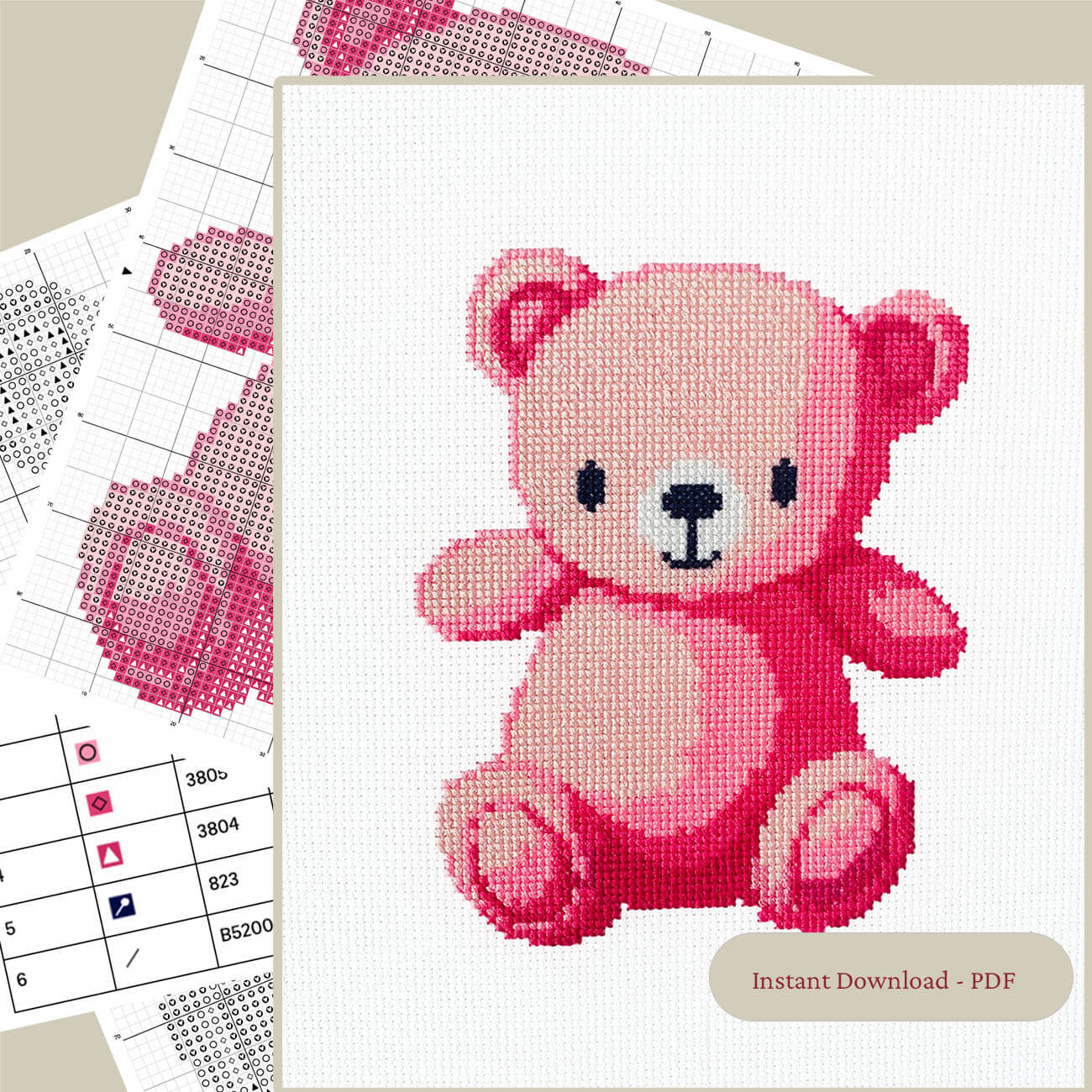Pink Bear - Digital Chart