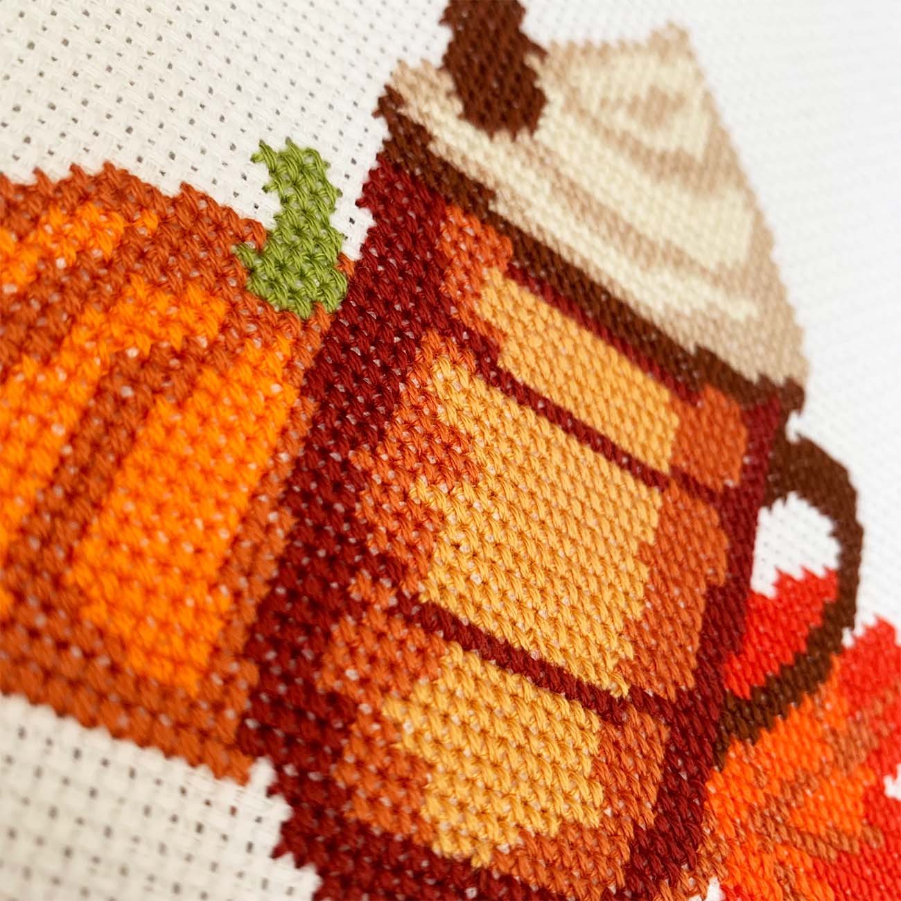 Pumpkin Spice Latte - Counted Cross Stitch Kit