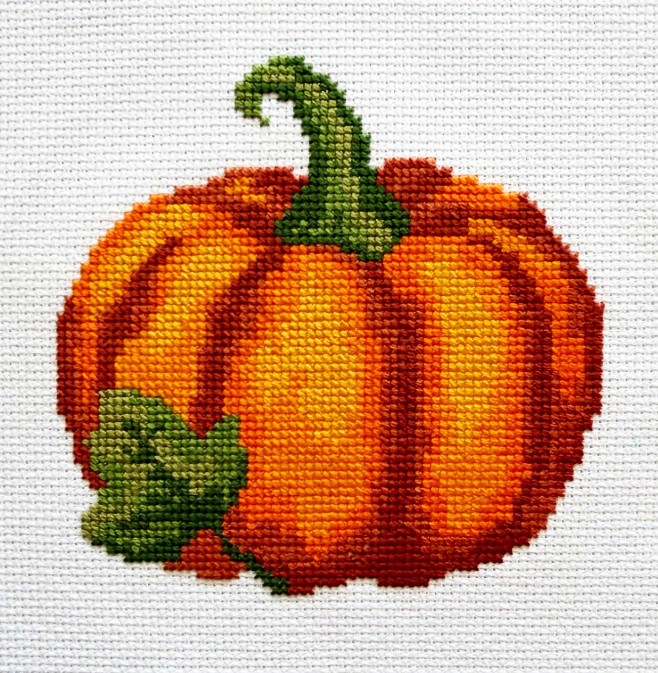 Pumpkin Counted Cross Stitch Kit