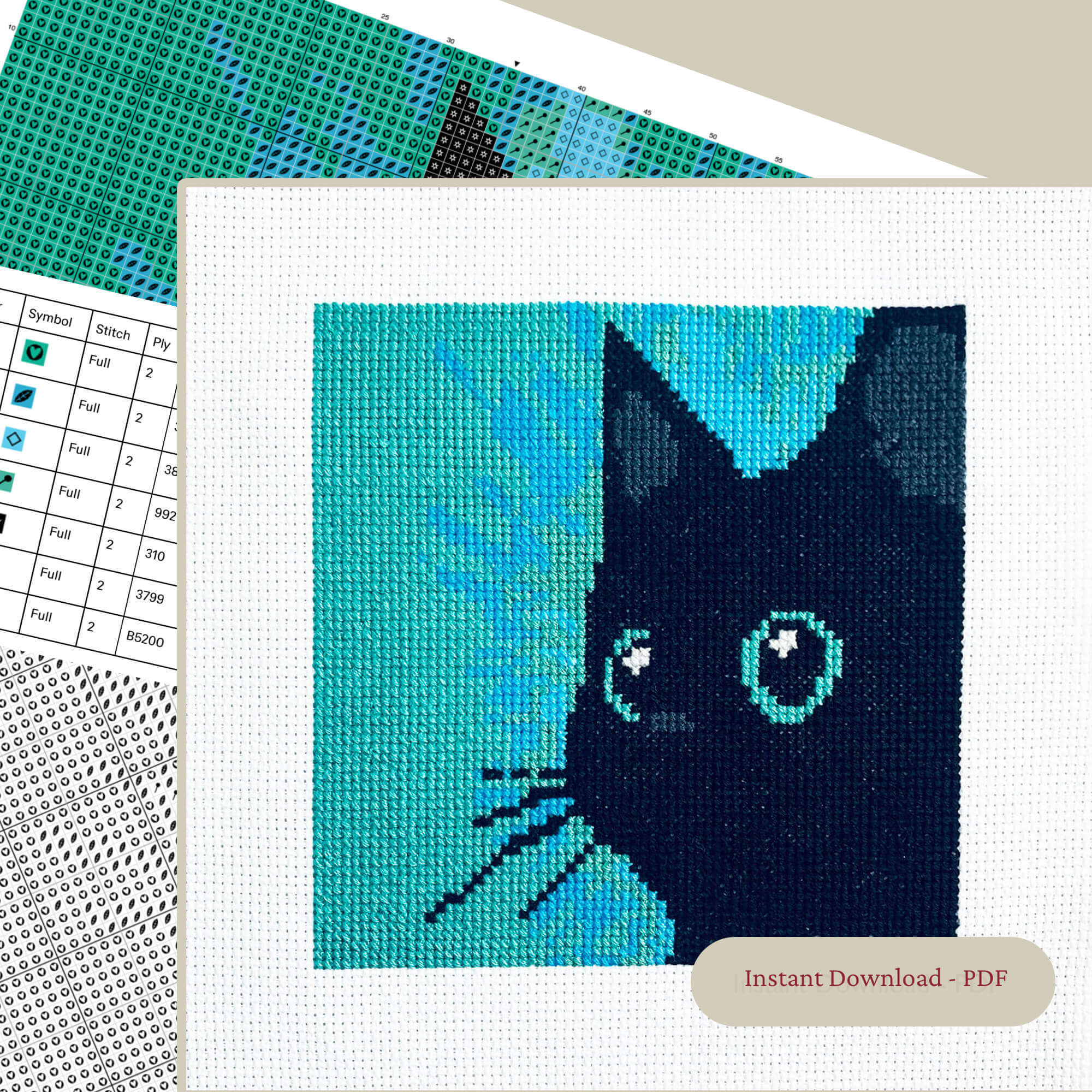 Sneaky Cat - Digital Chart