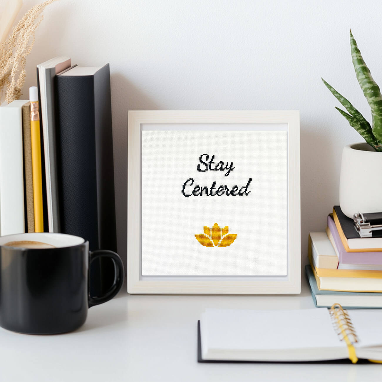 Stay Centered - Counted Cross Stitch Kit