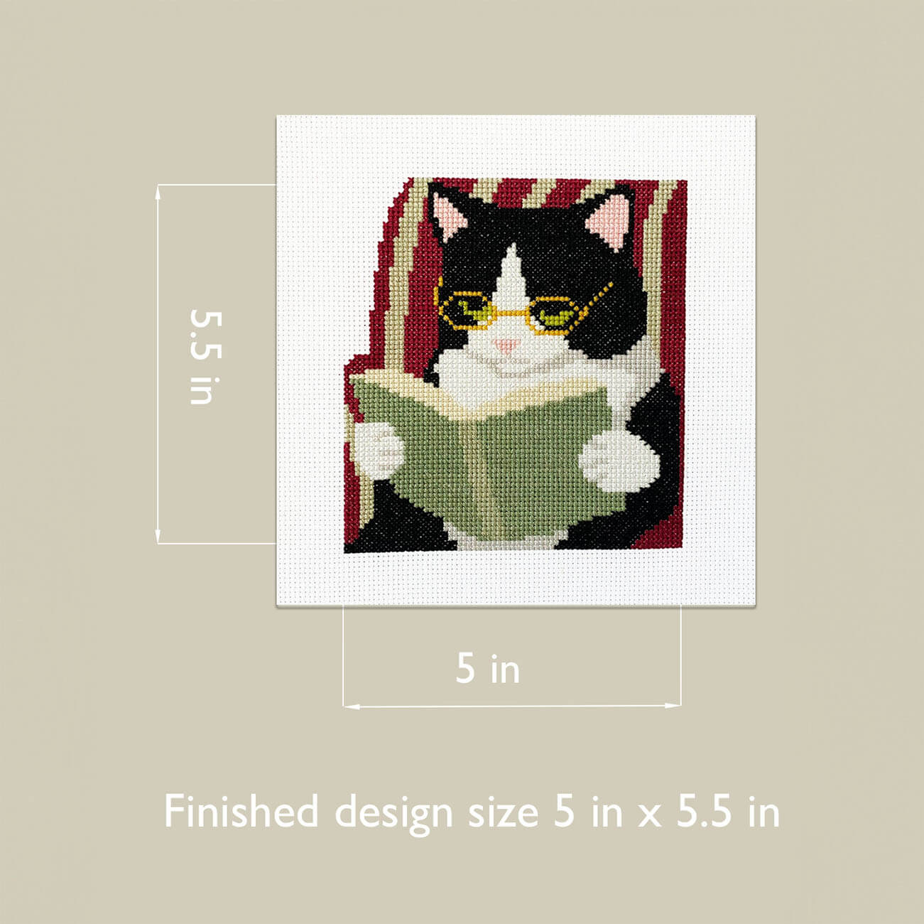 The Reading Tuxedo - Counted Cross Stitch Kit