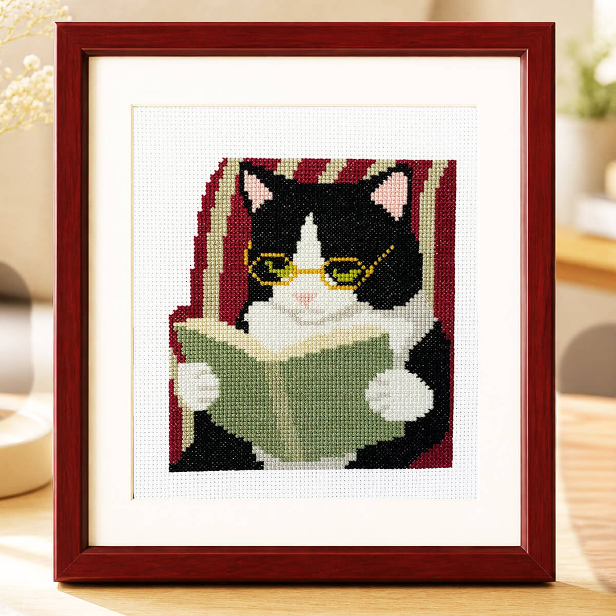 The Reading Tuxedo Counted Cross Stitch Kit