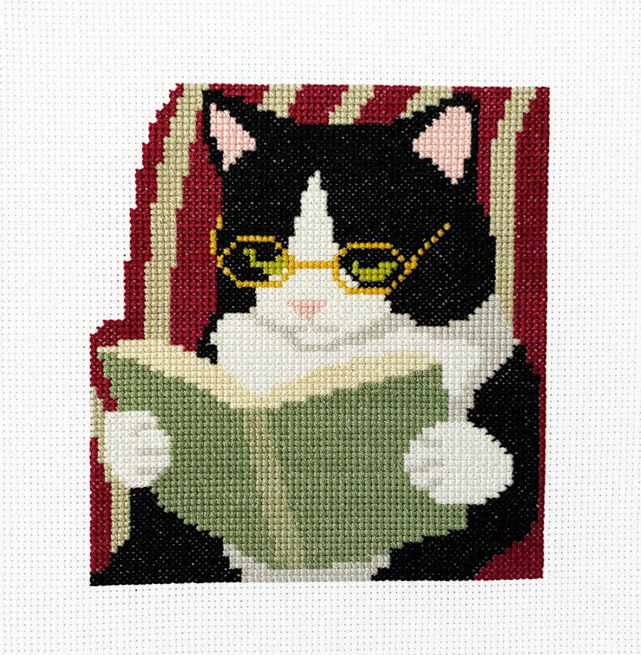 The Reading Tuxedo - Counted Cross Stitch Kit